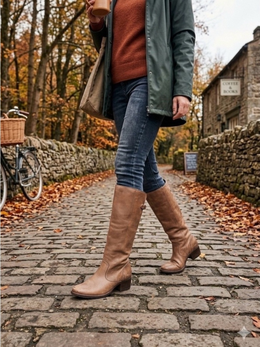 Matisse Rio Grande Tall Leather Riding Boots - Brown Size 8.5